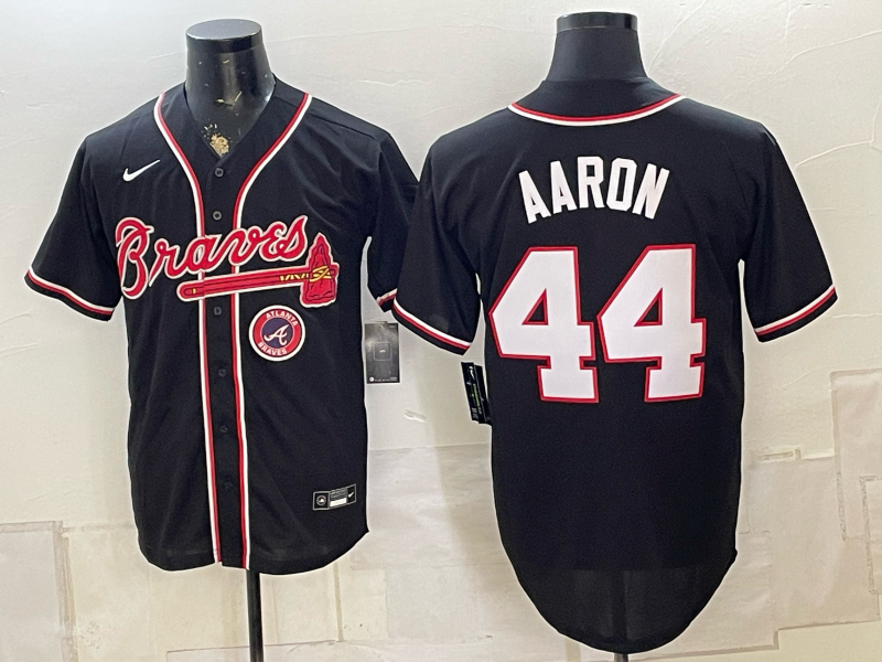 Men 2026 Atlanta Braves #44 Aaron blue Game Nike MLB Jersey 0823002->milwaukee brewers->MLB Jersey